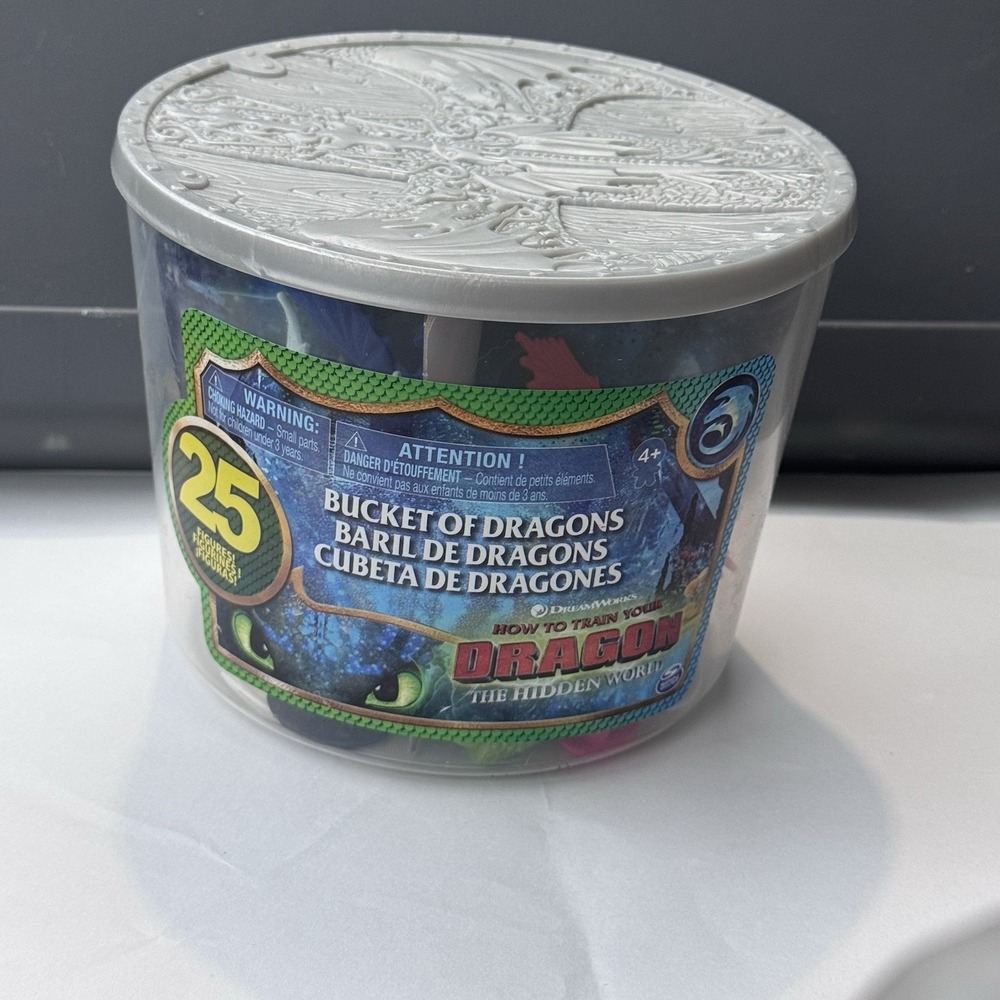 How To Train Your Dragon Bucket 25 Figures Dreamworks The Hidden World Figurine